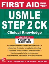 Cover First Aid for the USMLE Step 2 CK, Ninth Edition
