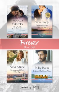 Cover Forever Box Set Jan 2023/Falling for Her Secret Billionaire/Caribbean Contract with Her Boss/Consequence of Their Dubai Night/Cinderella's Fo