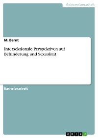 Cover Intersektionale Perspektiven auf Behinderung und Sexualität