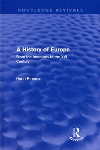 Cover History of Europe (Routledge Revivals)