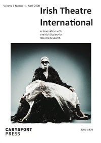 Cover Irish Theatre International : Volume 1, Number 1