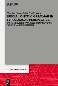 Cover Special Onymic Grammar in Typological Perspective