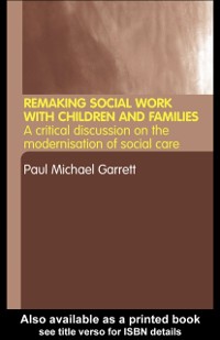Cover Remaking Social Work with Children and Families