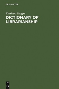 Cover Dictionary of Librarianship