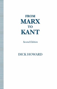 Cover From Marx to Kant