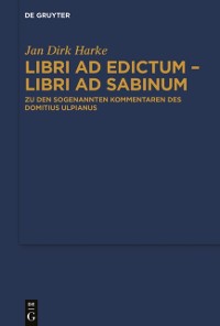 Cover Libri ad edictum – libri ad Sabinum