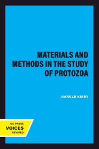 Cover Materials and Methods in the Study of Protozoa
