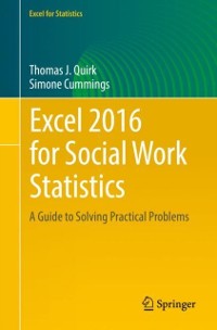 Cover Excel 2016 for Social Work Statistics