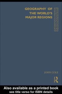 Cover Geography of the World''s Major Regions