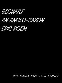 Cover Beowulf An Anglo-Saxon Epic Poem