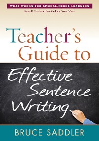 Cover Teacher's Guide to Effective Sentence Writing