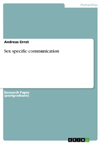 Cover Sex specific communication