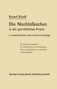 Cover Die Nachlaßsachen in der gerichtlichen Praxis