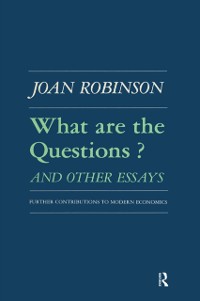 Cover What are the Questions and Other Essays