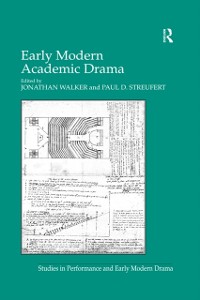 Cover Early Modern Academic Drama