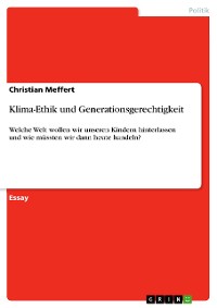 Cover Klima-Ethik und Generationsgerechtigkeit