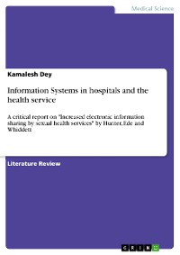 Cover Information Systems in hospitals and the health service