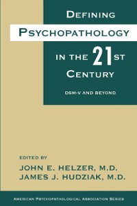 Cover Defining Psychopathology in the 21st Century