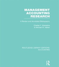 Cover Management Accounting Research (RLE Accounting)
