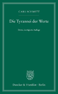 Cover Die Tyrannei der Werte.