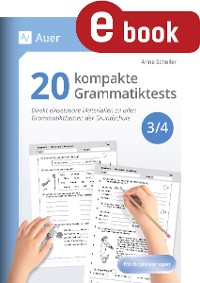 Cover 20 kompakte Grammatiktests für Klasse 3 und 4