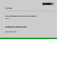 Cover Zivilrecht für Betriebswirte