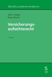 Cover Versicherungsaufsichtsrecht