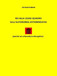 Cover No Alla Legge Quadro Sull' Autonomia Differenziata