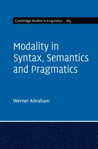 Cover Modality in Syntax, Semantics and Pragmatics