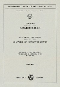 Cover Radiation Damage. Behaviour of Insonated Metals