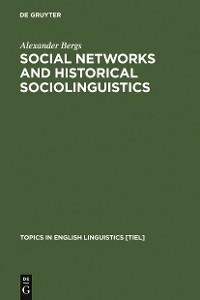 Cover Social Networks and Historical Sociolinguistics