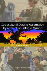 Cover Sociocultural Data to Accomplish Department of Defense Missions