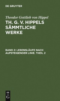 Cover Lebensläufe nach aufsteigender Linie. Theil 2