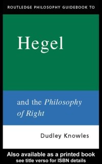 Cover Routledge Philosophy GuideBook to Hegel and the Philosophy of Right