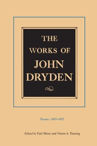 Cover The Works of John Dryden, Volume III