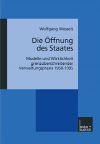 Cover Die Öffnung des Staates