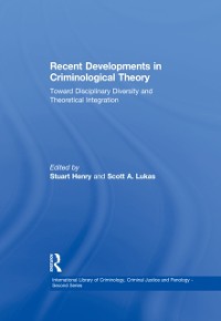 Cover Recent Developments in Criminological Theory