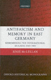 Cover AntiFascism and Memory in East Germany