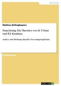 Cover Franchising: Die Theorien von R. P. Dant und P. J. Kaufman