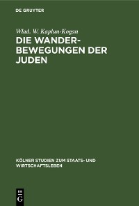 Cover Die Wanderbewegungen der Juden