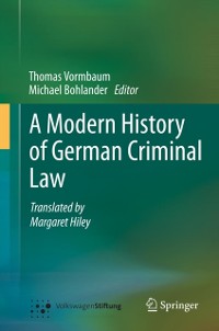 Cover Modern History of German Criminal Law