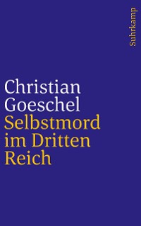 Cover Selbstmord im Dritten Reich
