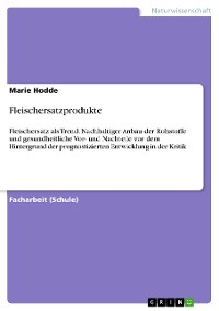 Cover Fleischersatzprodukte