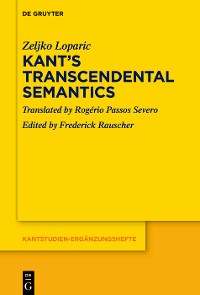 Cover Kant’s Transcendental Semantics