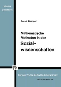 Cover Mathematische Methoden in den Sozialwissenschaften