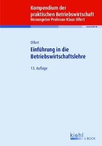 Cover Einführung in die Betriebswirtschaftslehre