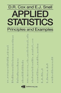 Cover Applied Statistics - Principles and Examples