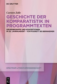 Cover Geschichte der Komparatistik in Programmtexten