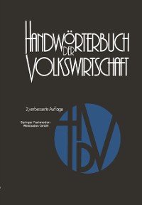 Cover Handwörterbuch der Volkswirtschaft