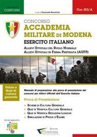 Cover 013A | Concorso Accademia Militare di Modena Esercito Italiano (Prova di Preselezione)